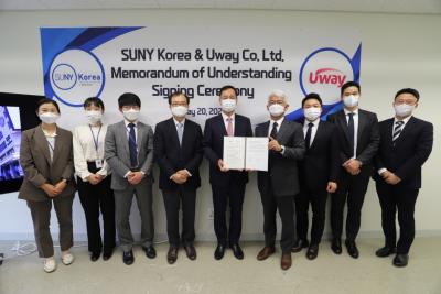 SUNY Korea Signs an MOU Agreement with Uway Apply 이미지
